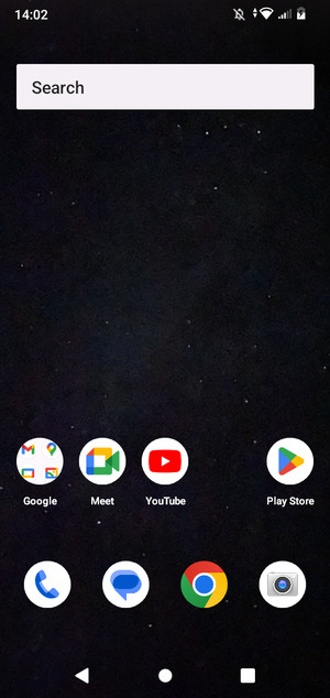 Swipe up