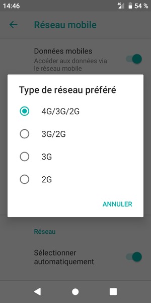 Sélectionnez votre option préférée