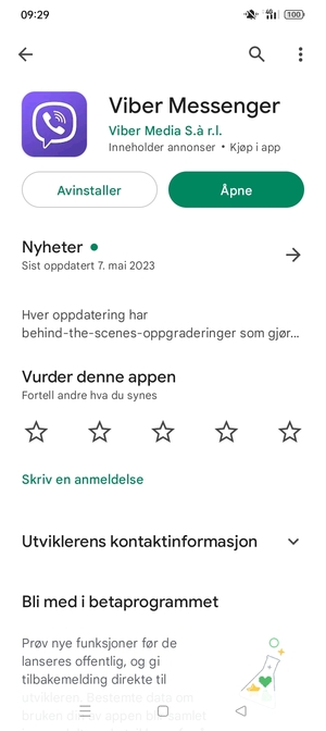 Velg Åpne