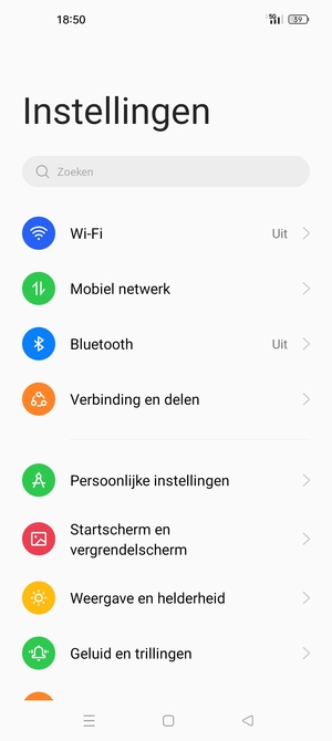 Selecteer Mobiel netwerk