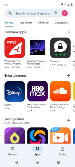 Select the Search bar