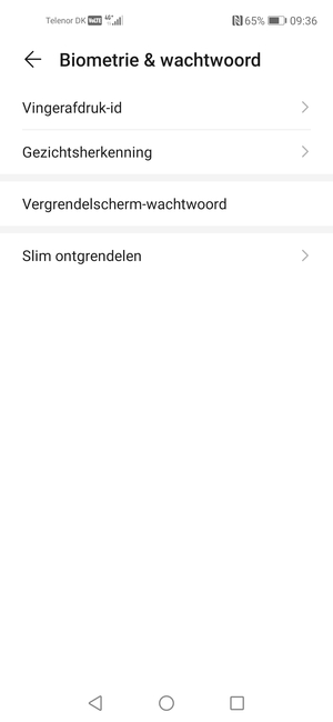 Selecteer Vergrendelscherm-wachtwoord