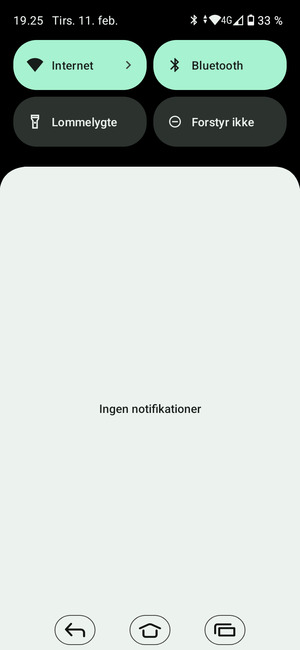 Aktiver topmenuen igen