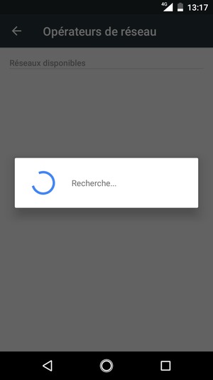 Veuillez attendre la fin de la recherche