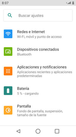 Seleccione Redes e Internet