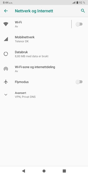 Velg Mobilnettverk