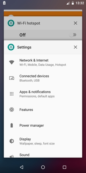 Select the X icon to close running apps