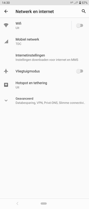 Selecteer Mobiel netwerk