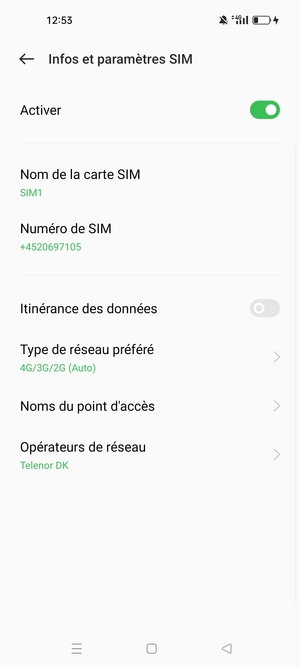Sélectionnez Noms du point d'accès