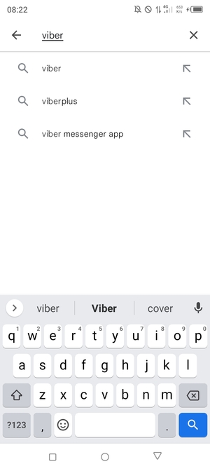Enter the app name and select Search