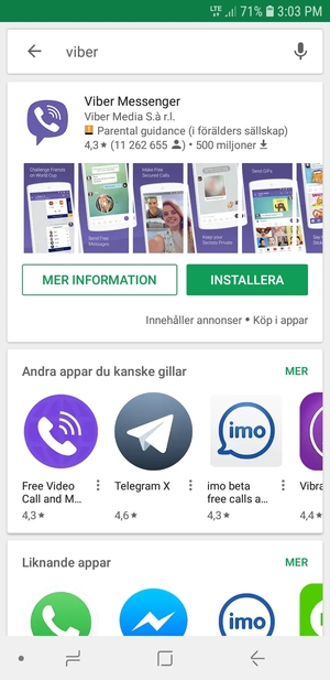 Välj appen
