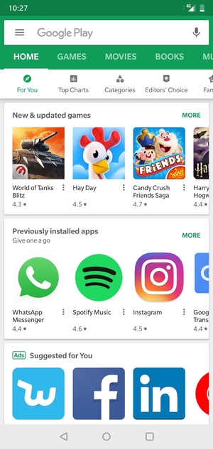 Select the Search bar