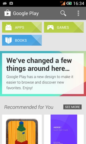 Select the Search button