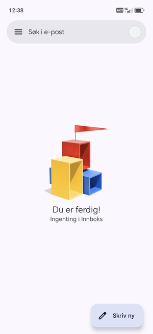 Hotmail er klar til bruk