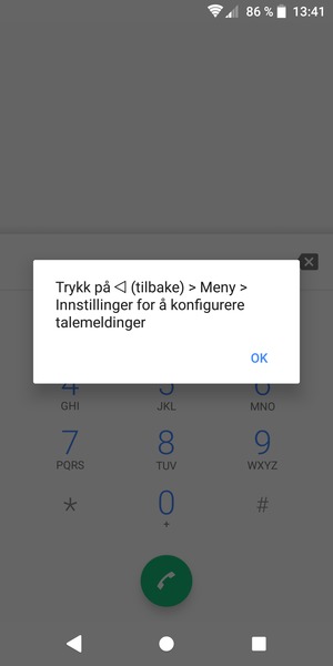 Hvis personsvar ikke er innstilt, velg OK