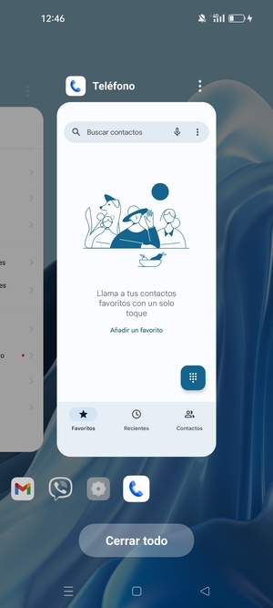 Seleccione Cerrar todo para cerrar todas las aplicaciones en ejecución