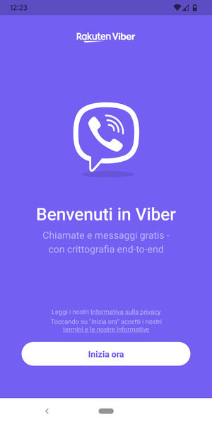 L'app è pronta per l'uso