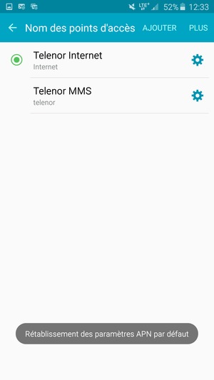 Sélectionnez AJOUTER
