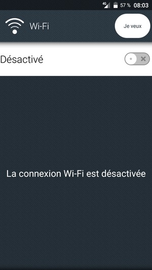 Activer le Wi-Fi