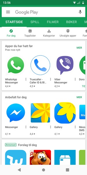 Velg søkefelt