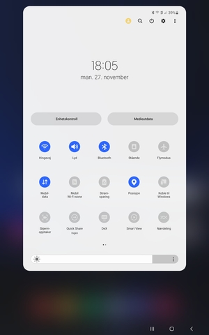 Slå av Wi-Fi og Bluetooth