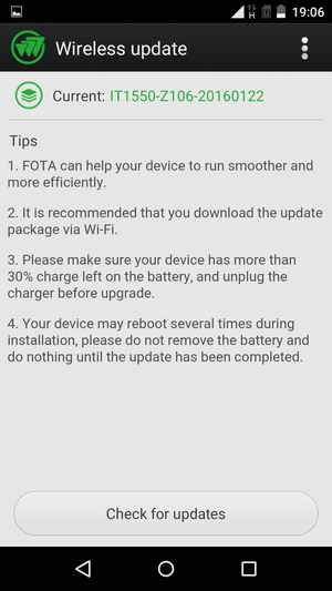 Select Check for updates