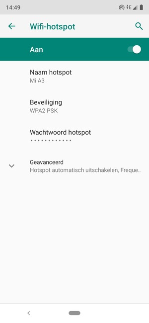 Uw telefoon is nu geïnstalleerd voor gebruik als modem