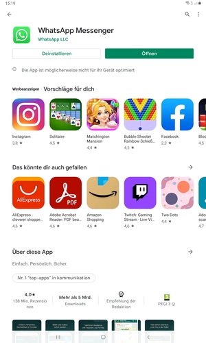 Wählen Sie Öffnen
