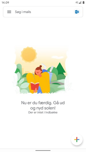 Din konto er klar til brug