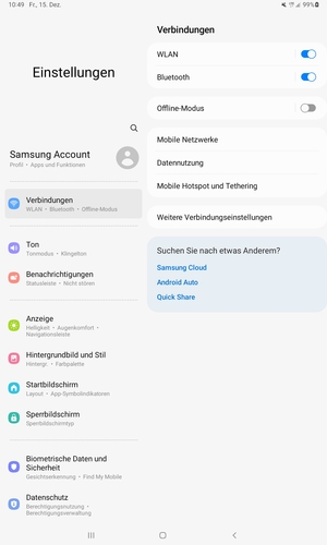 Wählen Sie Verbindungen