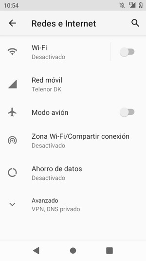 Seleccione Wi-Fi