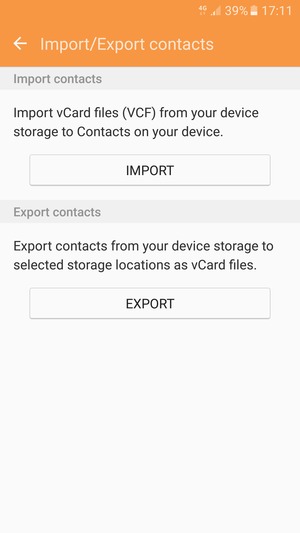 Select IMPORT