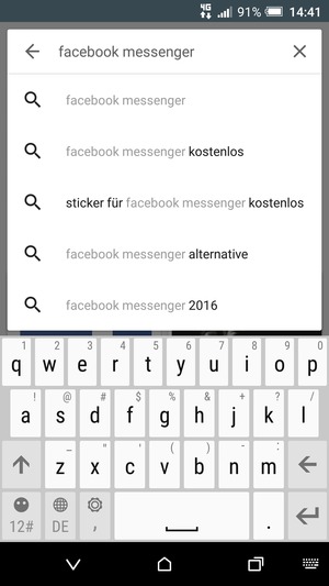 Geben Sie den Namen der App ein und wählen Sie Enter