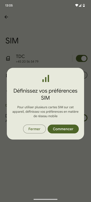 Sélectionnez Commencer