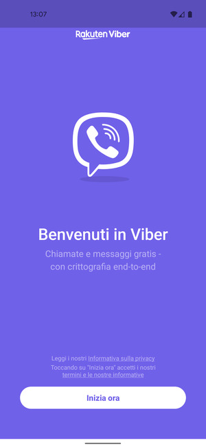 L'app è pronta per l'uso