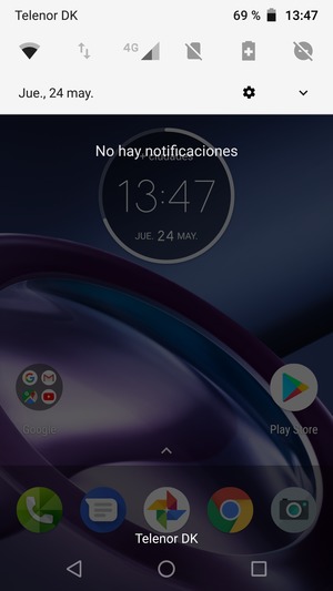 Deslice hacia abajo el menú superior de nuevo