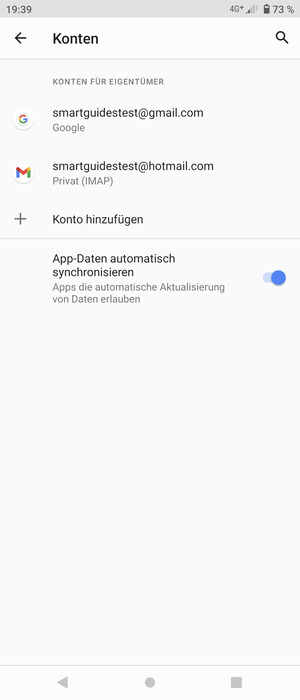 Wählen Sie Ihr Google Konto
