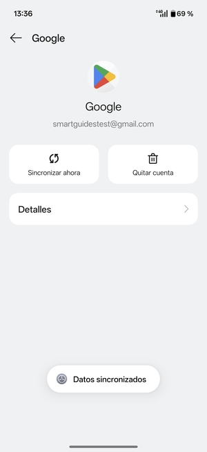 Su información será sincronizada