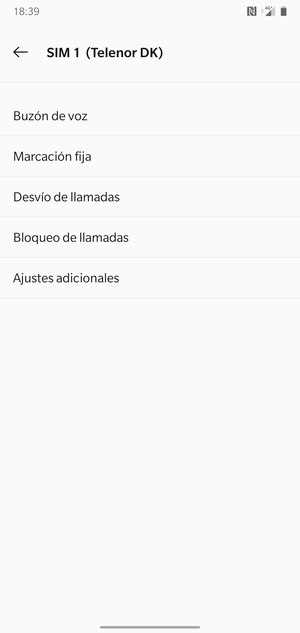Seleccione Buzón de voz