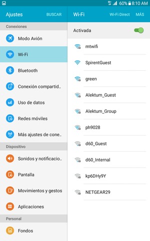 Seleccione la red inalámbrica a la que desea conectarse