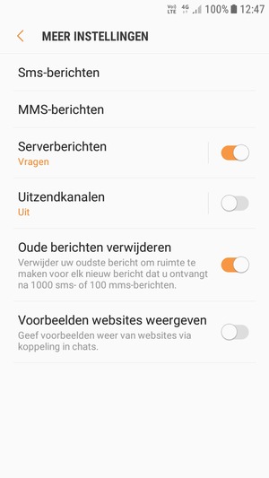 Selecteer Sms-berichten