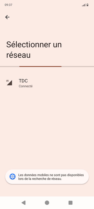 Veuillez attendre la fin de la recherche