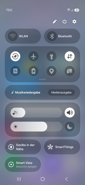 Wählen Sie Ton, um in den Vibrations-Modus zu wechseln