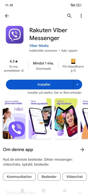 Vælg Installer