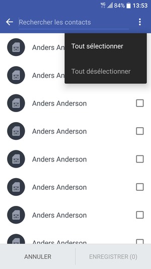 Sélectionnez Tout sélectionner