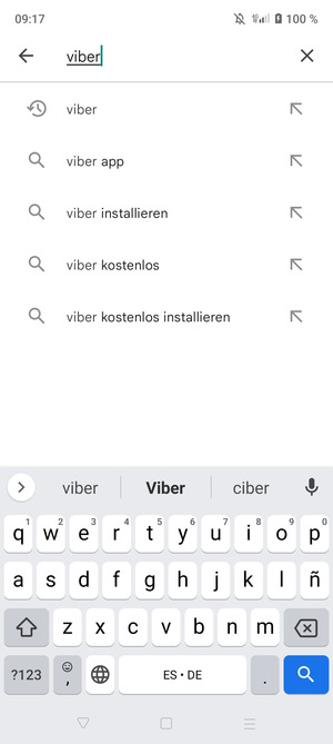 Geben Sie den Namen der App ein und wählen Sie Suchen
