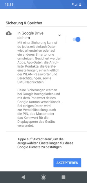 Wählen Sie AKZEPTIEREN