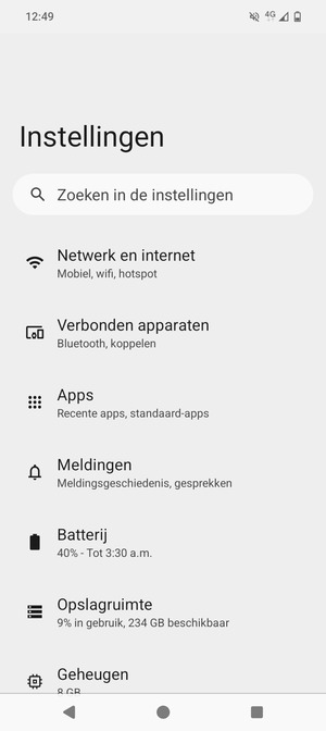 Selecteer Netwerk en internet