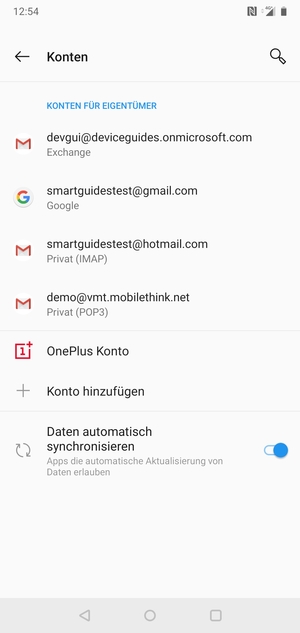 Wählen Sie Ihr Google Konto