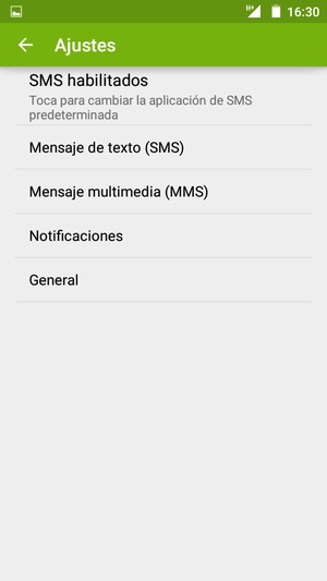 Seleccione Mensaje de texto (SMS)